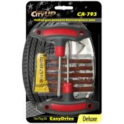 Набор для ремонта бескамерных шин CA -793   (рашпиль, шило с ушком, клей, 5 жгутов, нож для жгута), уп. 60 шт