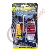 Набор для ремонта бескамерных шин Т-720  (рашпиль, игла, клей, 5 жгутов), уп. 60 шт