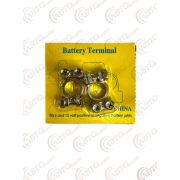 Клеммы аккумуляторные J-0003 (6-12В), к-т 2шт в блистере латунь уп. 200 шт