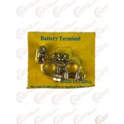 Клеммы аккумуляторные J-0004 (эконом 6-12В), к-т 2шт в блистере латунь уп. 200 шт